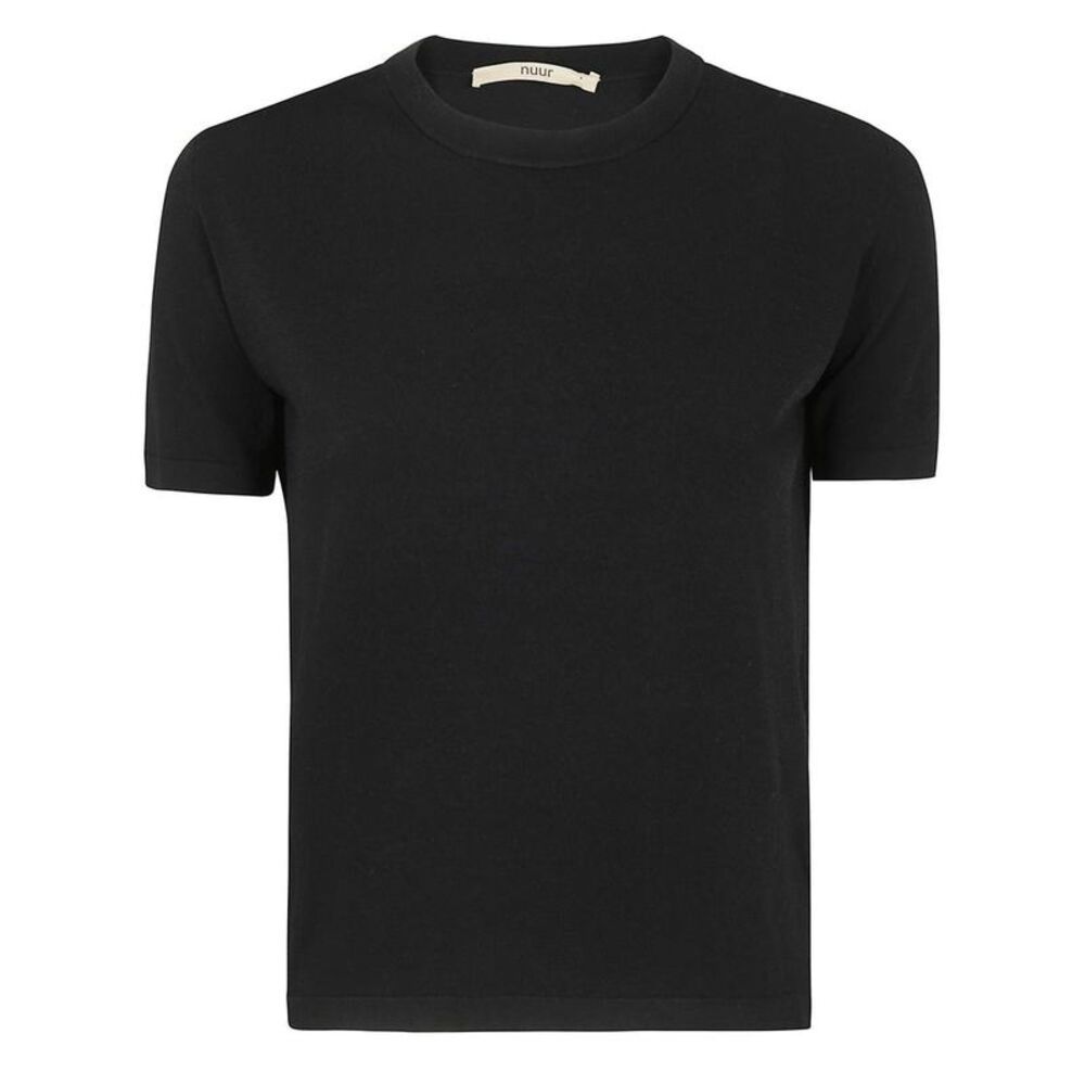 NUUR Women's Crew Neck T-Shirt Women BLACK T-Shirts & Tops